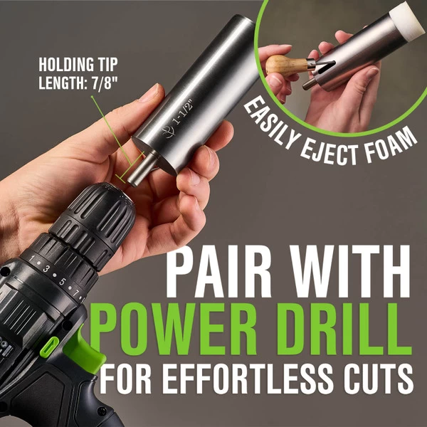 1-1/2" Foam Hole Cutter