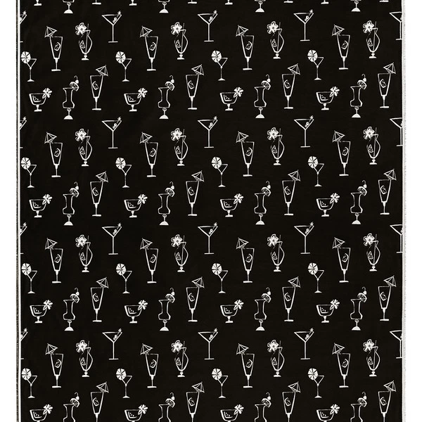 Covington Outdoor Five O'Clock Somewhere Ivory/Ebony 56" Fabric