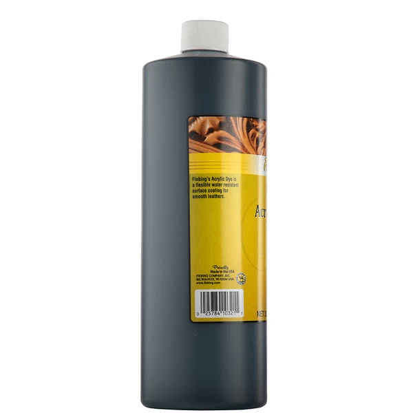 Fiebing's Acrylic Dye for Leather Black 32 oz.
