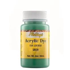 Fiebing's Acrylic Dye For Leather Green 2 Oz.