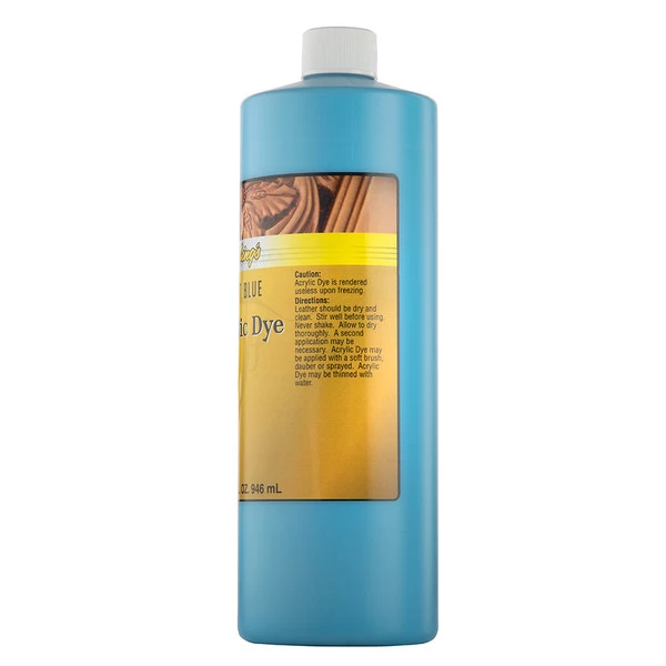Fiebing's Acrylic Dye for Leather Light Blue 32 oz.
