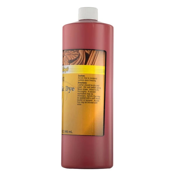 Fiebing's Acrylic Dye for Leather Red 32 oz.