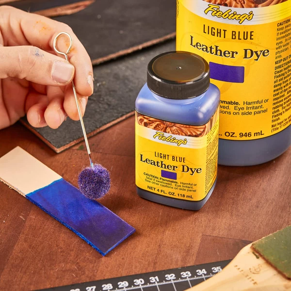 Fiebing's Leather Dye Light Blue 4 oz.