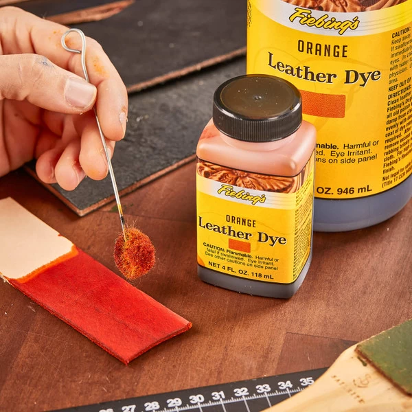 Fiebing's Leather Dye Orange 4 oz.