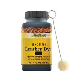 Fiebing's Leather Dye USMC Black 4 Oz.