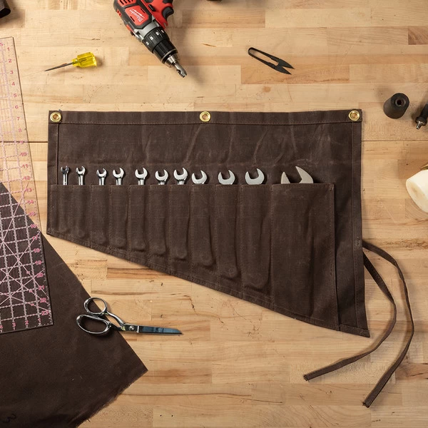 DuraWax™ Light Waxed Canvas Cotton Duck 12 oz. Brown 57" Fabric