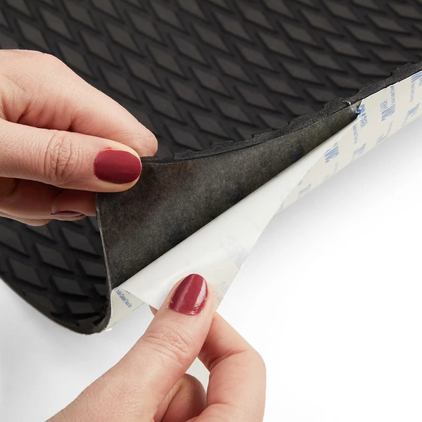 Nonslip Foam Flooring Black 27" x 94" (Adhesive Backed)