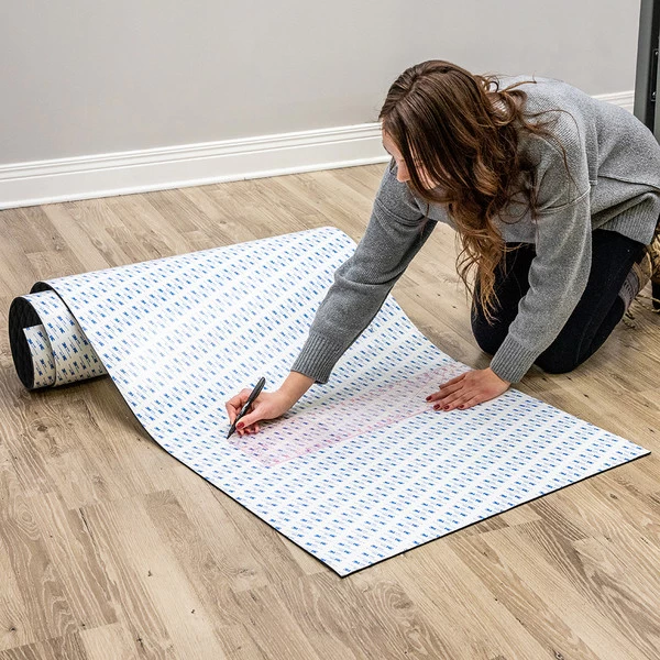 Nonslip Foam Flooring Black 27" x 94" (Adhesive Backed)