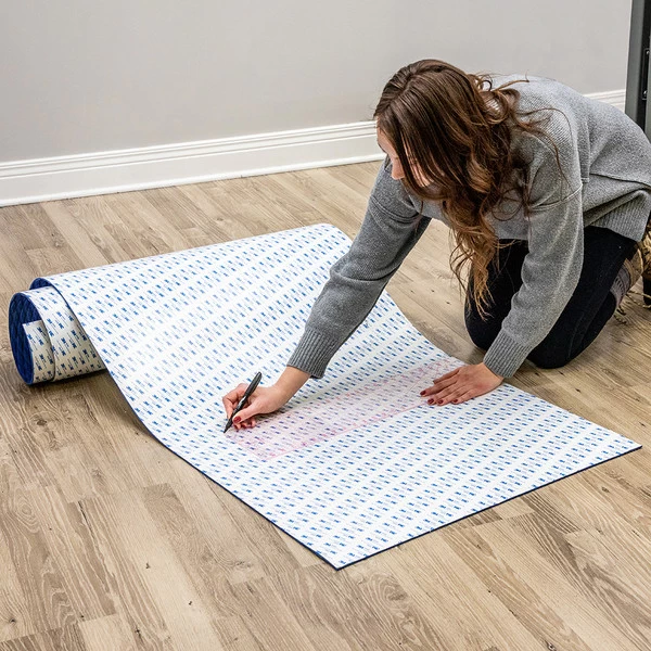 Nonslip Foam Flooring Blue 27" x 94" (Adhesive Backed)