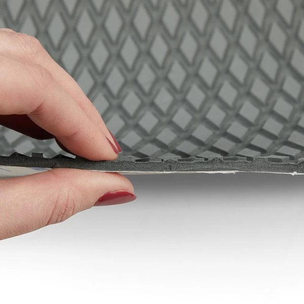 Nonslip Foam Flooring Gray 27" x 94" (Adhesive Backed)