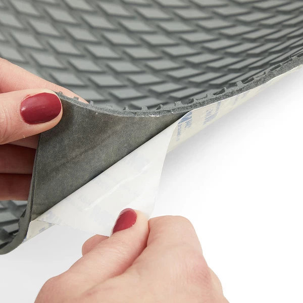 Nonslip Foam Flooring Gray 27" x 94" (Adhesive Backed)