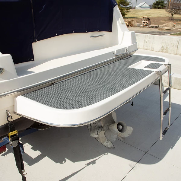 Nonslip Foam Flooring Gray 27" x 94" (Adhesive Backed)