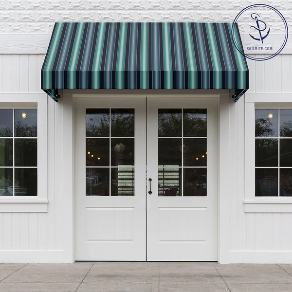 Sunbrella® Awning Stripe 4884-0000 Saxon Cascade 46" Fabric