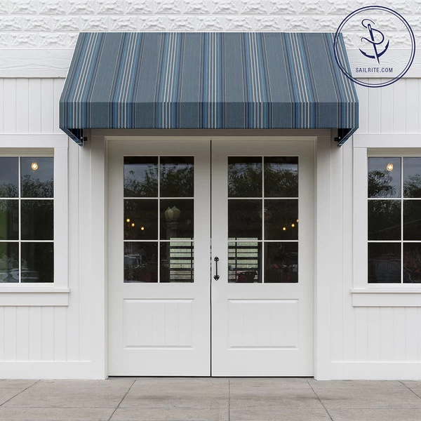 Sunbrella® Awning Stripe 4895-0000 Motive Denim 46" Fabric