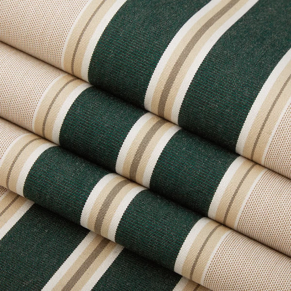 Sunbrella® Awning Stripe 4923-0000 Black Forest Fancy 46" Fabric