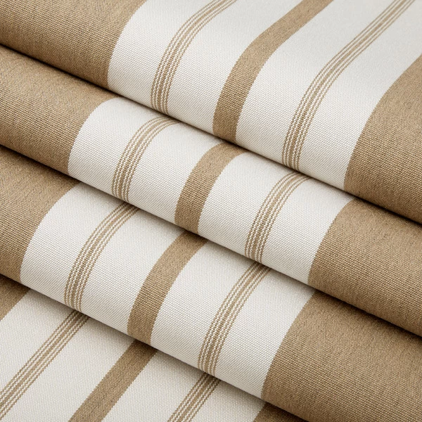 Sunbrella® Awning Stripe 4954-0000 Heather Beige Classic 46" Fabric