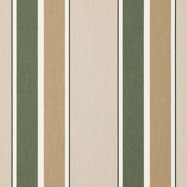 Sunbrella® Awning Stripe 4959-0000 Fern/Heather Beige Block 46" Fabric