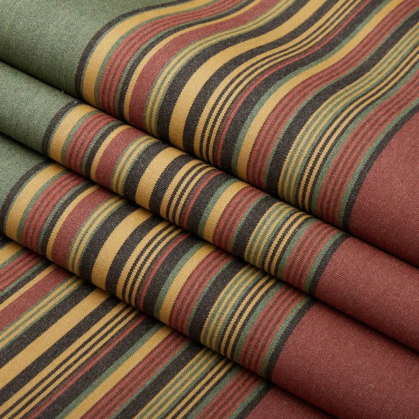 Sunbrella® Awning Stripe 4969-0000 Henna Fern Vintage 46" Fabric