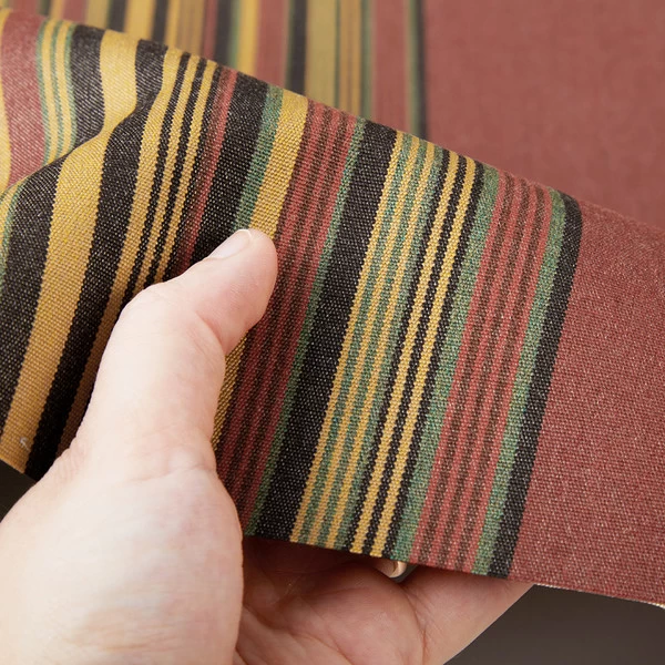 Sunbrella® Awning Stripe 4969-0000 Henna Fern Vintage 46" Fabric