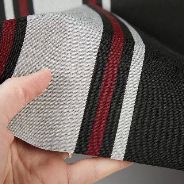 Sunbrella® Awning Stripe 4989-0000 Hatteras Raven 46" Fabric