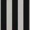 Sunbrella® Awning Stripe 5704-0000 Beaufort Black/White 6 Bar 46" Fabric
