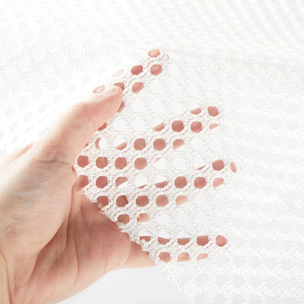 Trampoline Mesh Soft White 63"